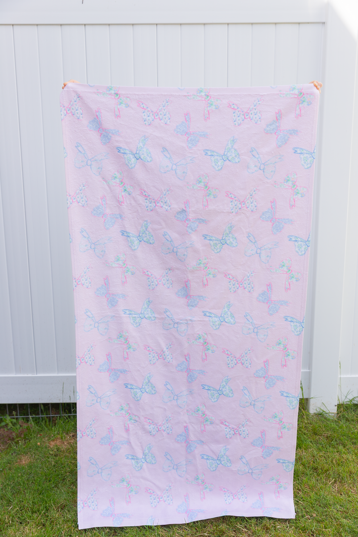 Pastel Bow Beach Towel