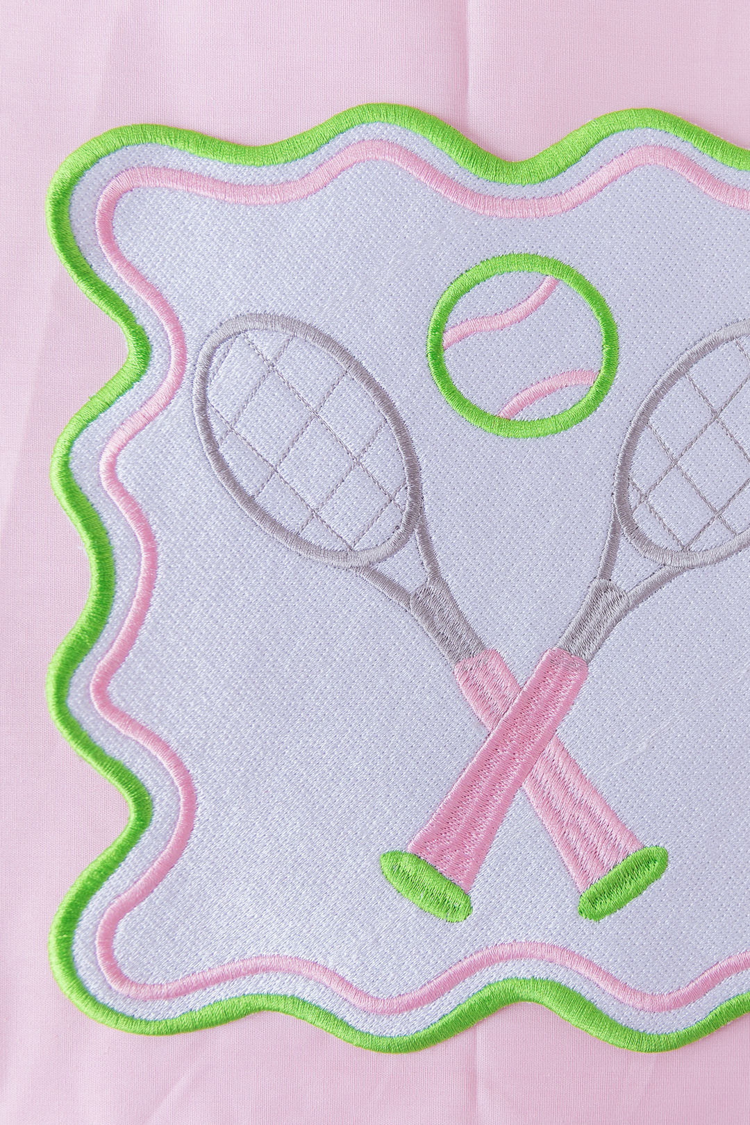 Wavy Tennis  Embroidery Patch