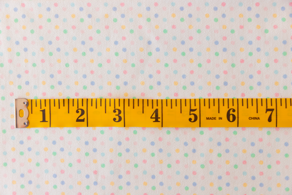 Pastel Polka Dot Cotton Twill Fabric | Long Twill Panel