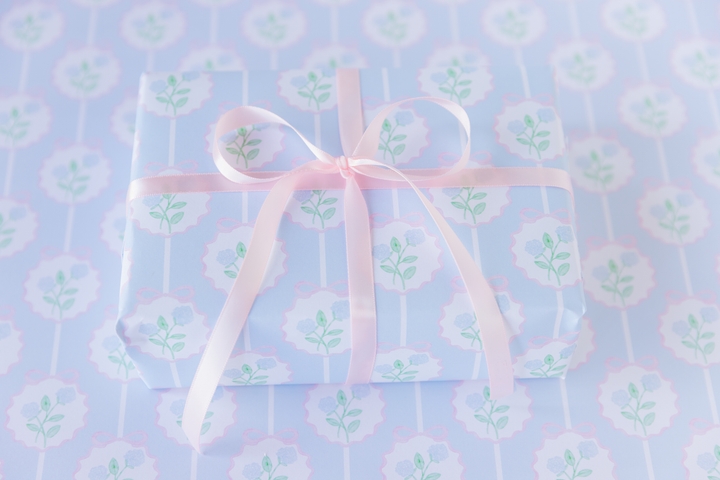 Preppy Hydrangeas Gift Wrap