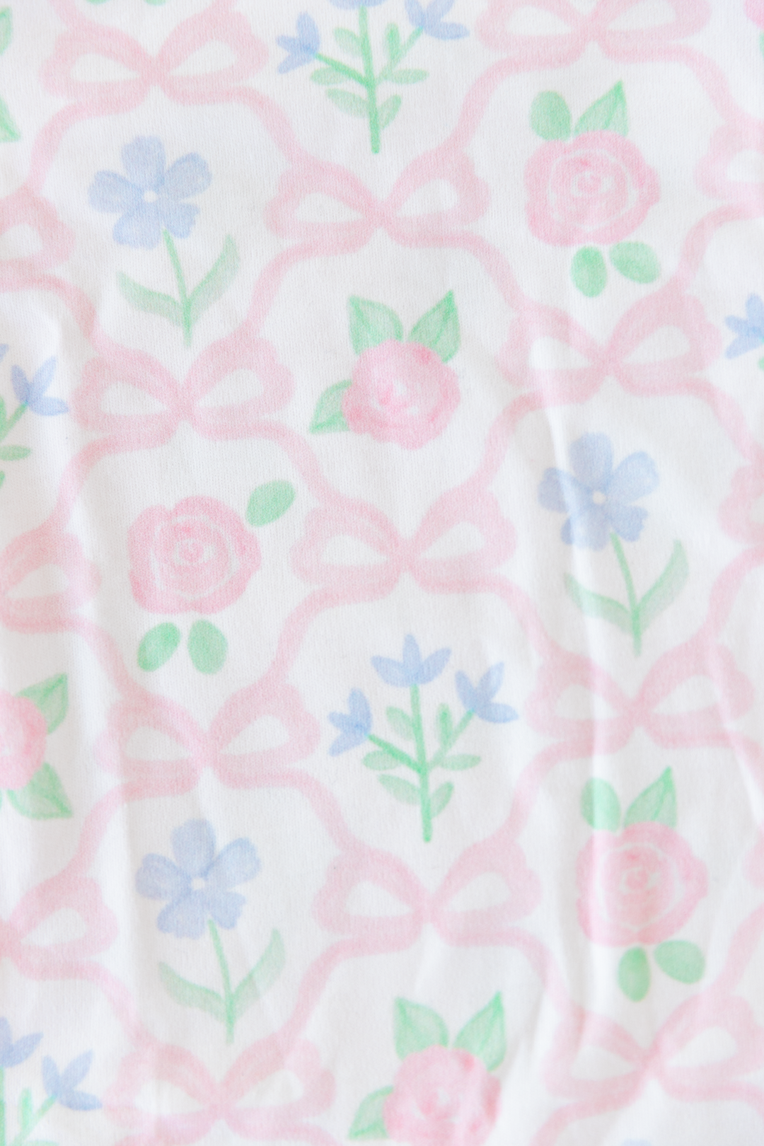 Pink Bow &amp; Blossom Baby Bodysuit