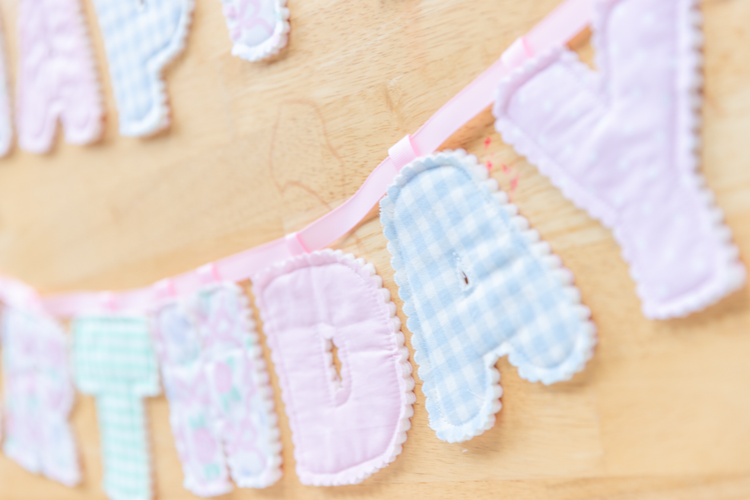 Personalized Fabric Name Banner | Handmade Letter Garland