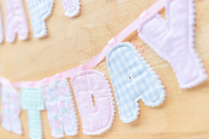 Personalized Fabric Name Banner | Handmade Letter Garland