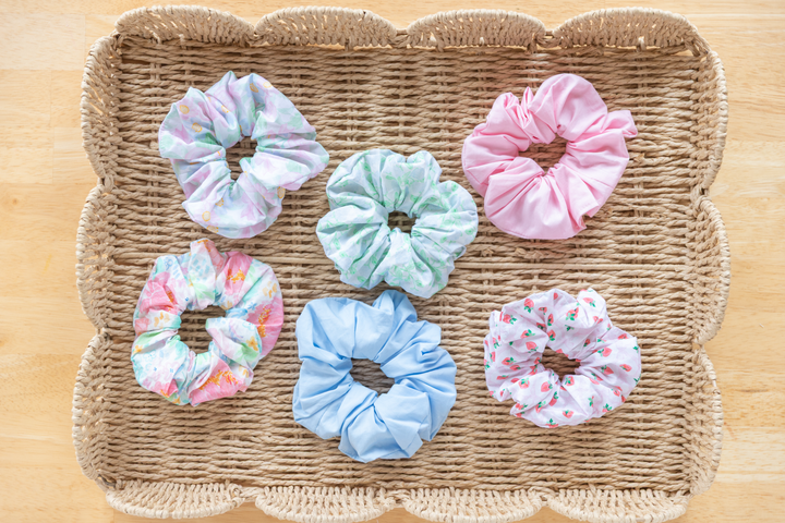 Handmade Fabric Hair Scrunchie | Pretty Grandmillennial Hair Accessories