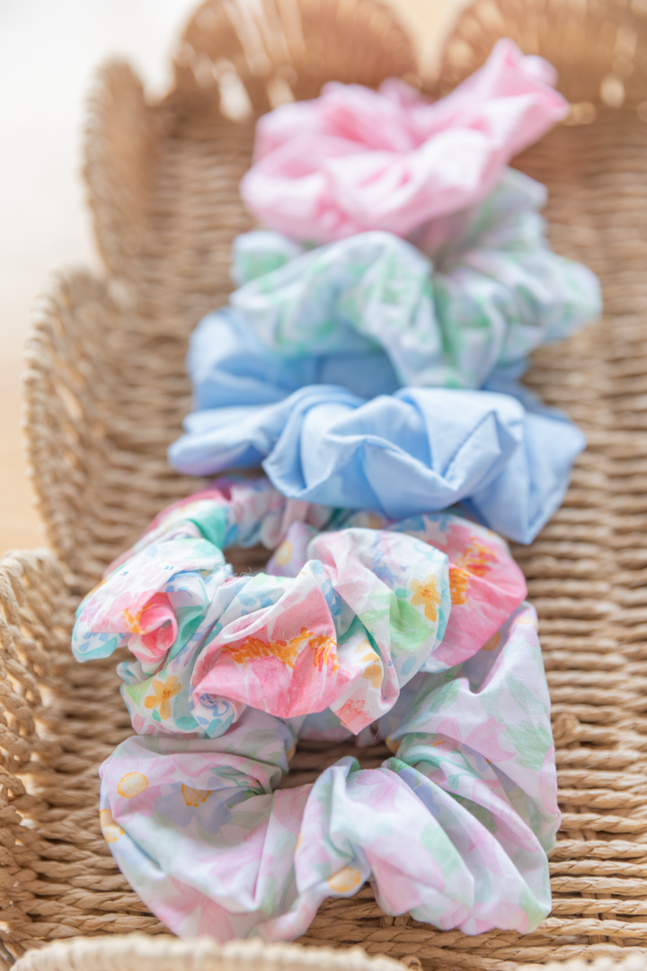 Handmade Fabric Hair Scrunchie | Pretty Grandmillennial Hair Accessories