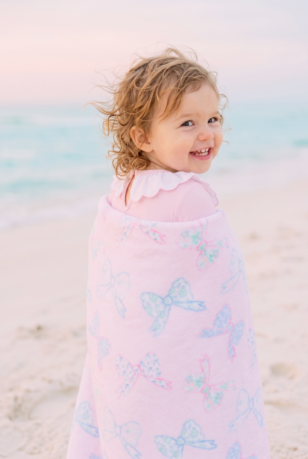 Pastel Bow Beach Towel