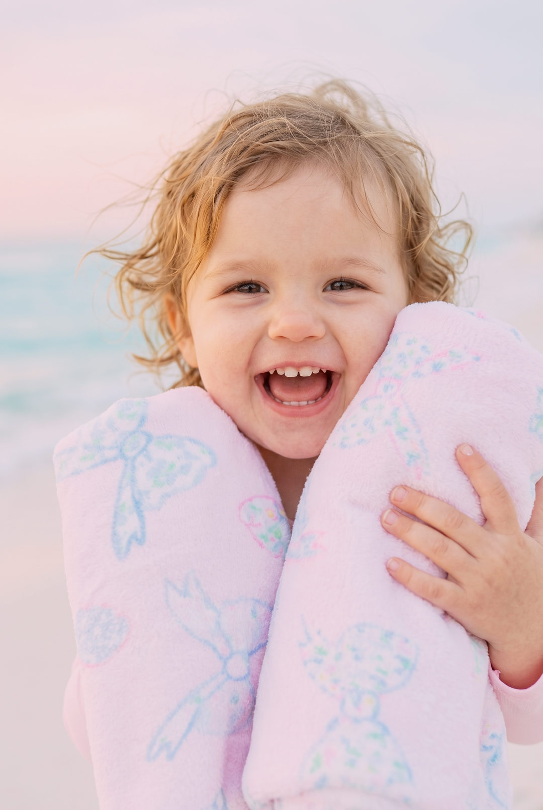 Pastel Bow Beach Towel
