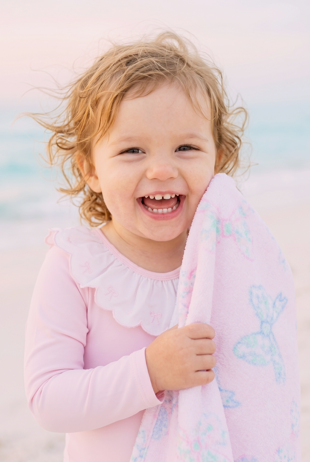 Pastel Bow Beach Towel