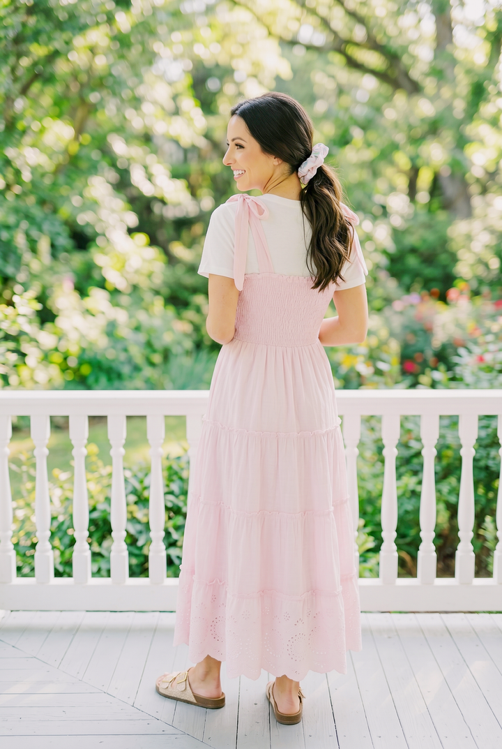 Bluebell Ribbon Garden Satin Scrunchie