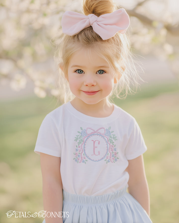 Floral Bow Crest Ribbon