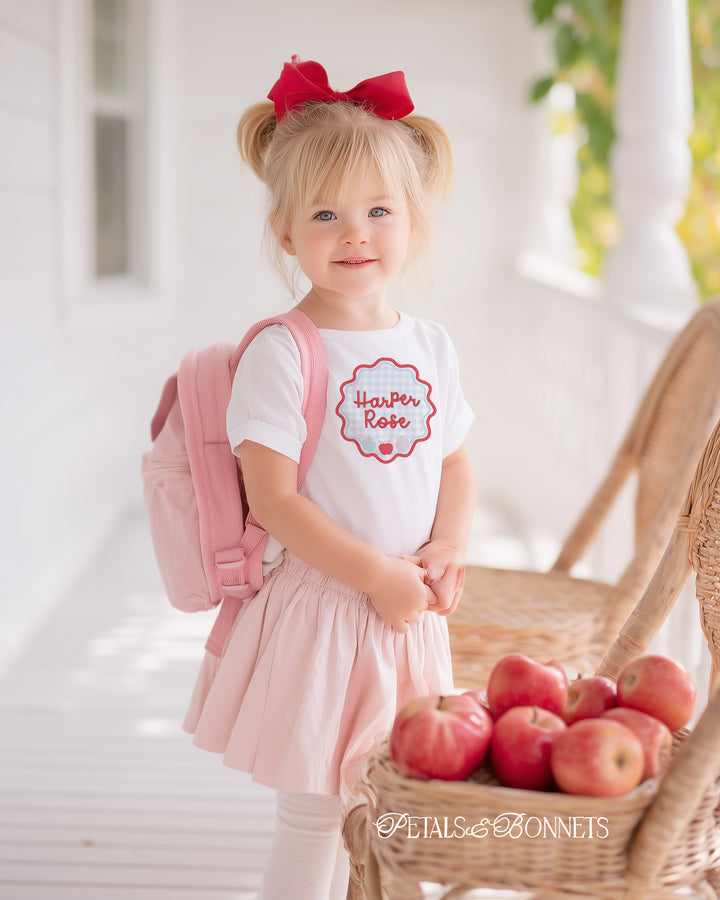 Wavy Bow Apples Frame