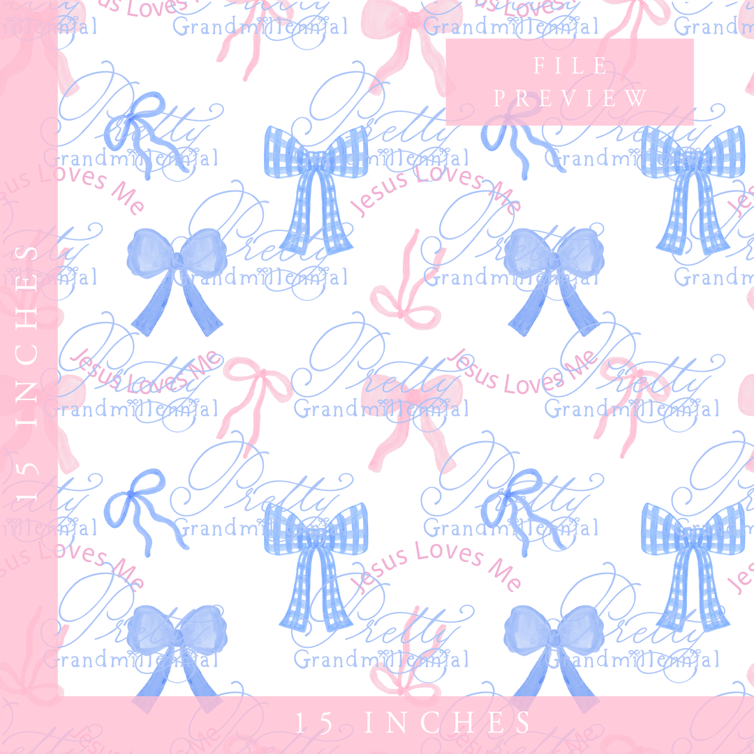 Jesus Loves Me Preppy Bows