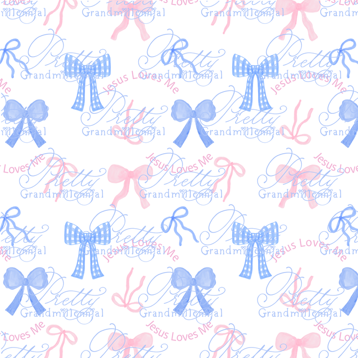 Jesus Loves Me Preppy Bows