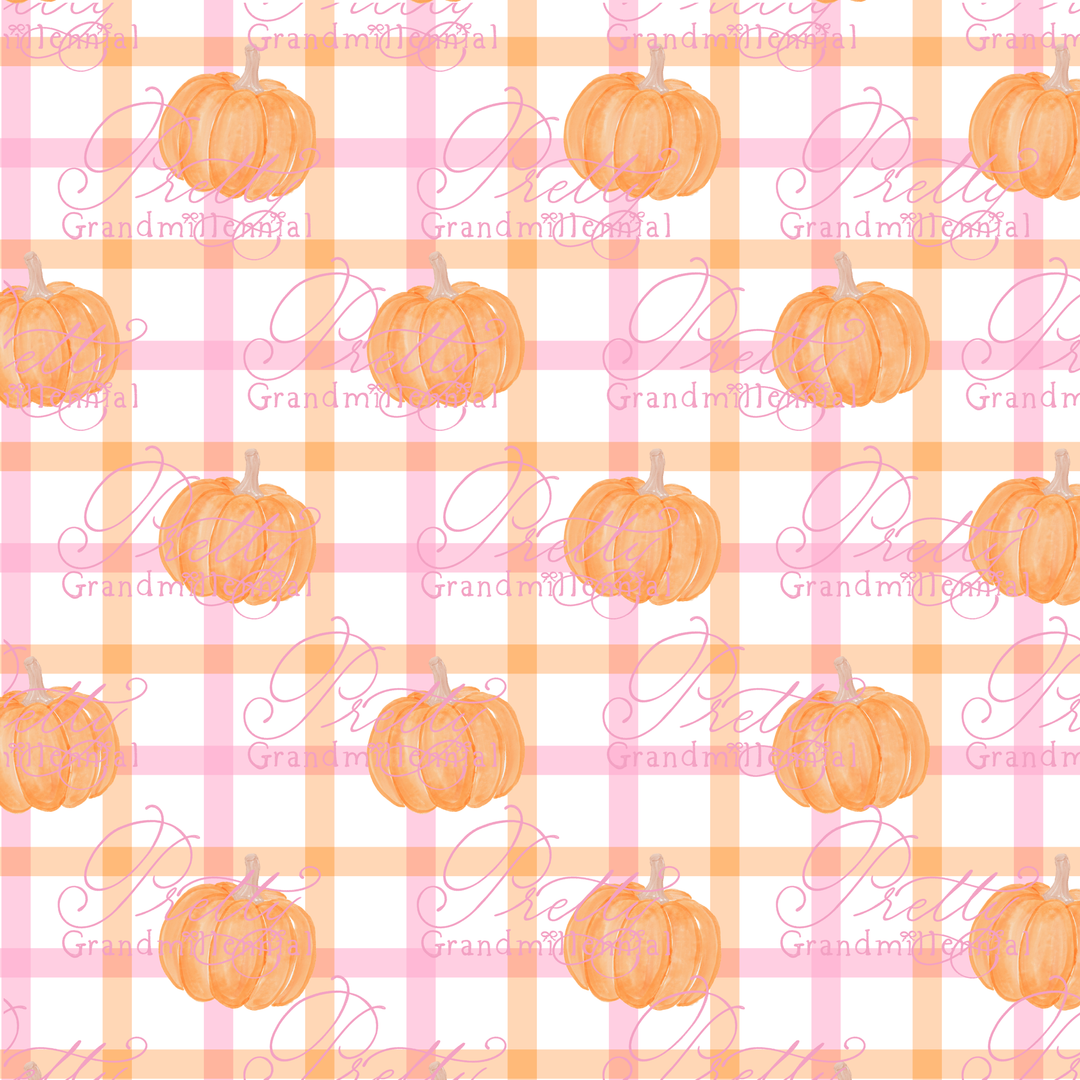 Preppy Windowpane Pumpkins