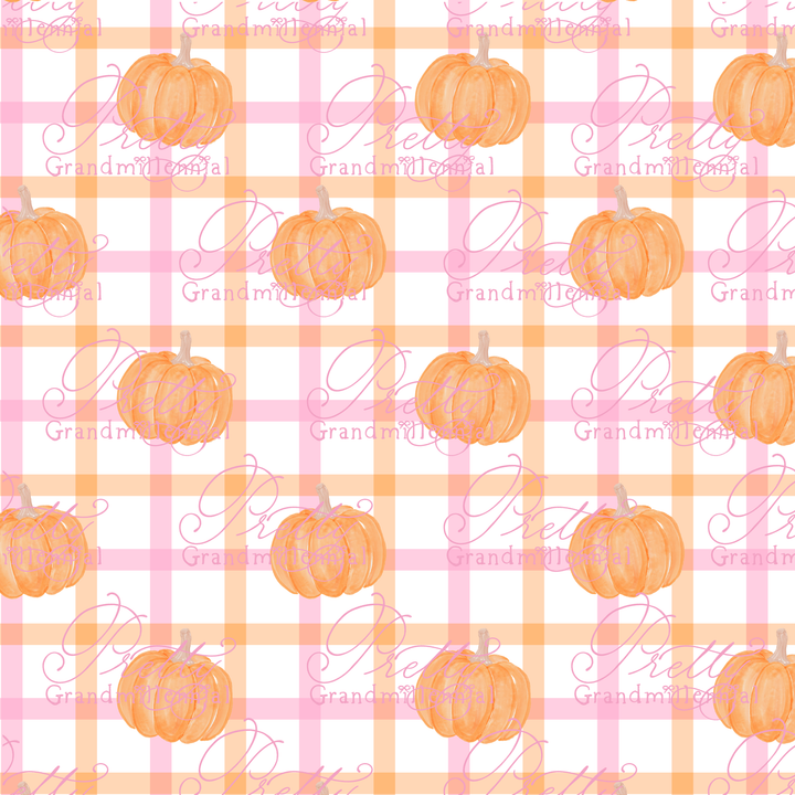 Preppy Windowpane Pumpkins