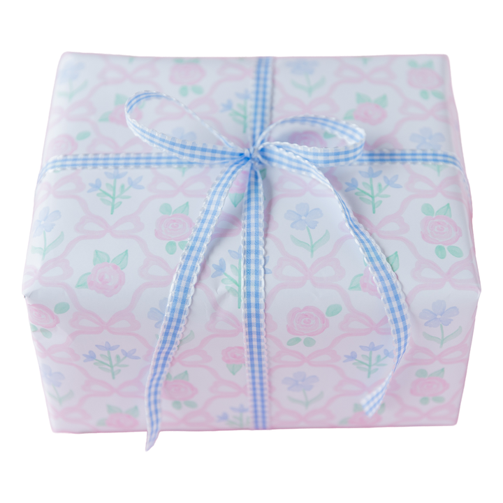 Preppy Ribbonerie Floral Wrapping Paper