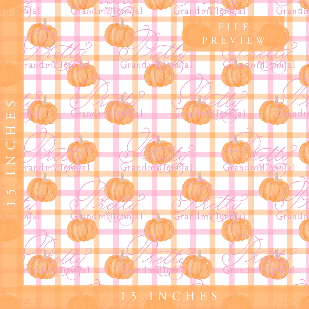 Preppy Windowpane Pumpkins