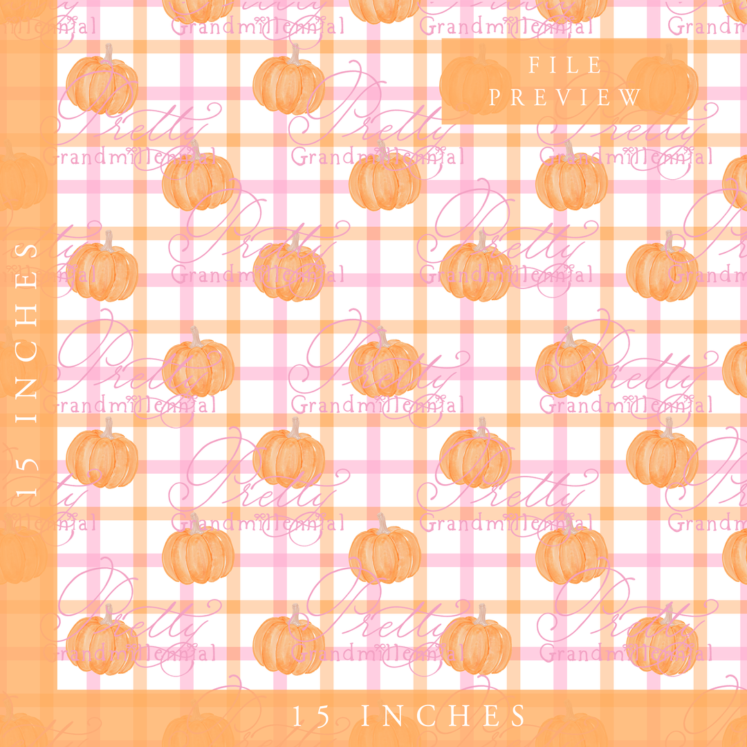 Preppy Windowpane Pumpkins