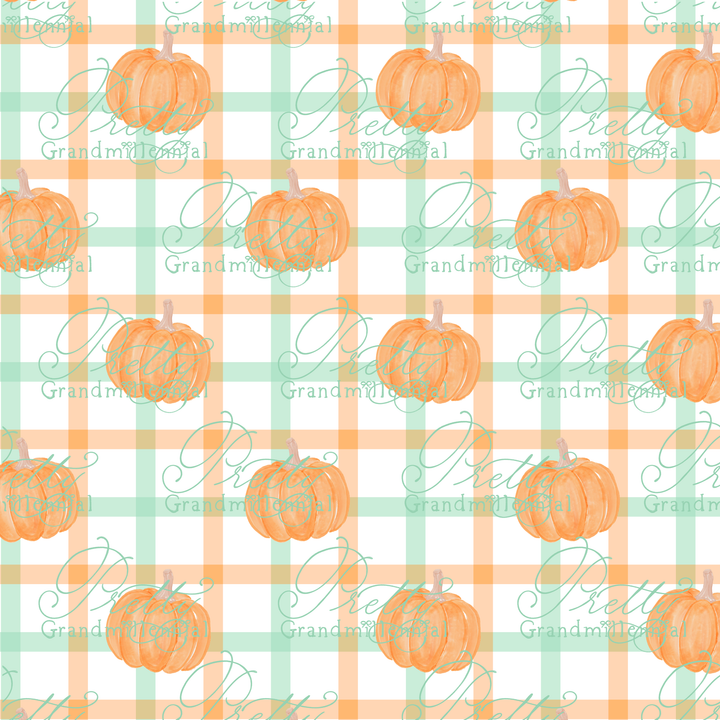 Preppy Windowpane Pumpkins