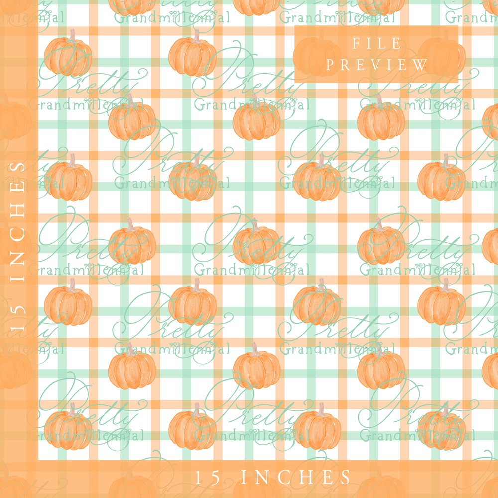 Preppy Windowpane Pumpkins