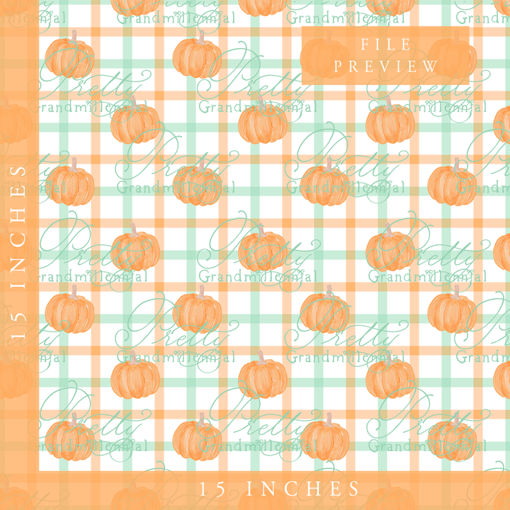Preppy Windowpane Pumpkins
