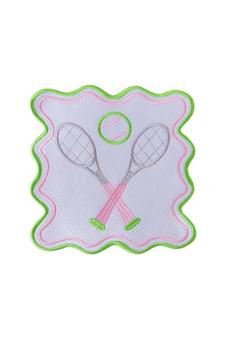 Wavy Tennis  Embroidery Patch