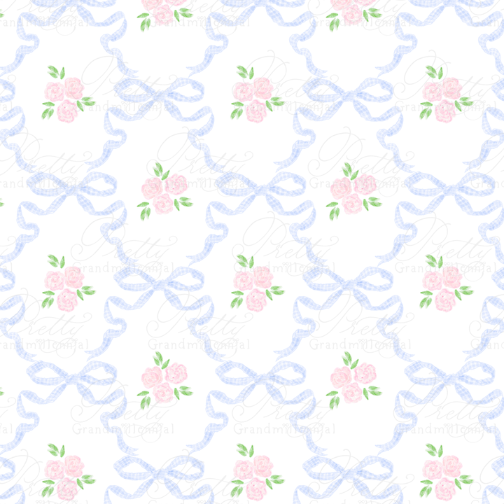 Vintage Bows &amp; Florals - Poplin Fabric – By the Yard