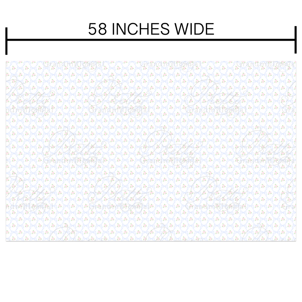 Vintage Bows & Florals - Poplin Fabric – By the Yard