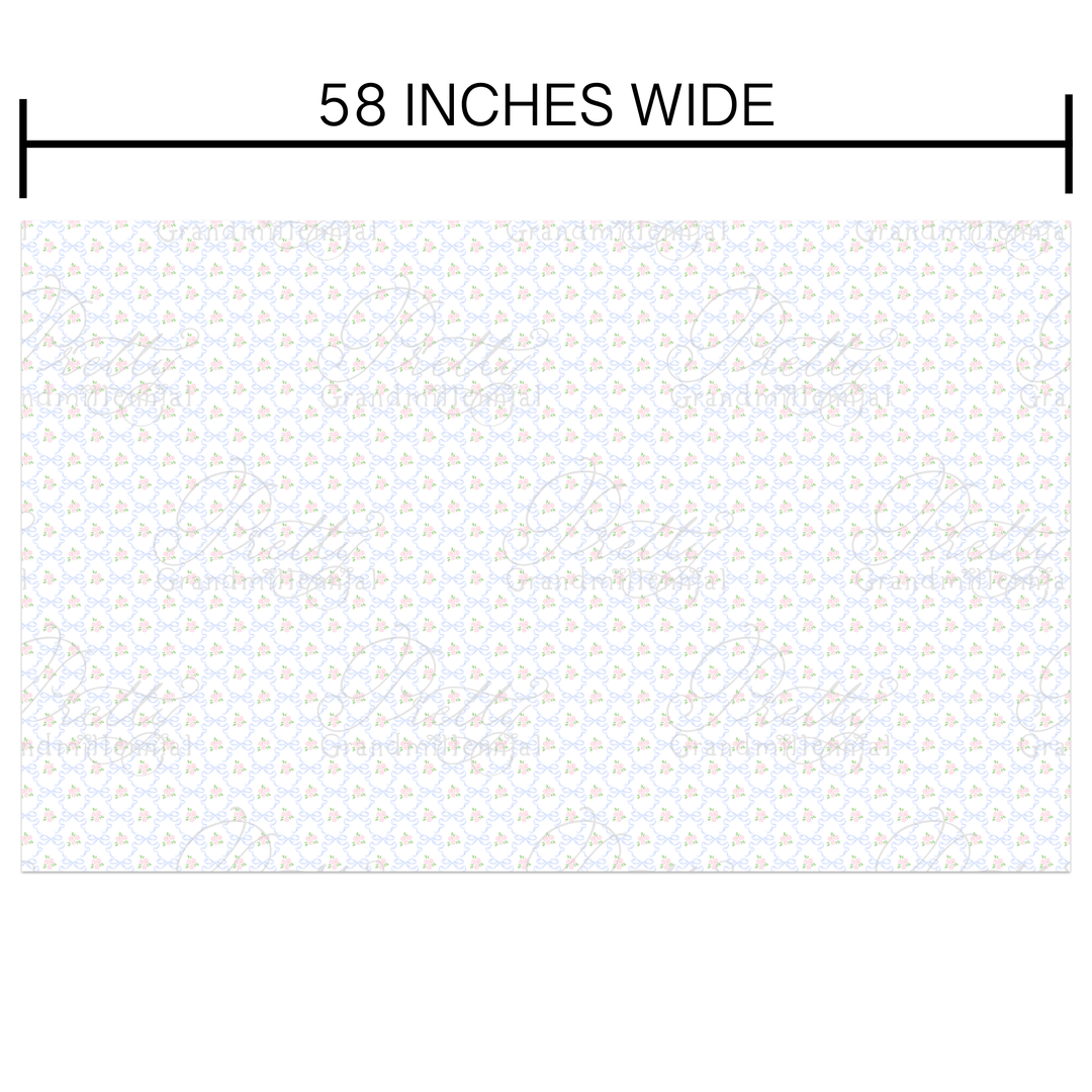 Vintage Bows &amp; Florals - Poplin Fabric – By the Yard