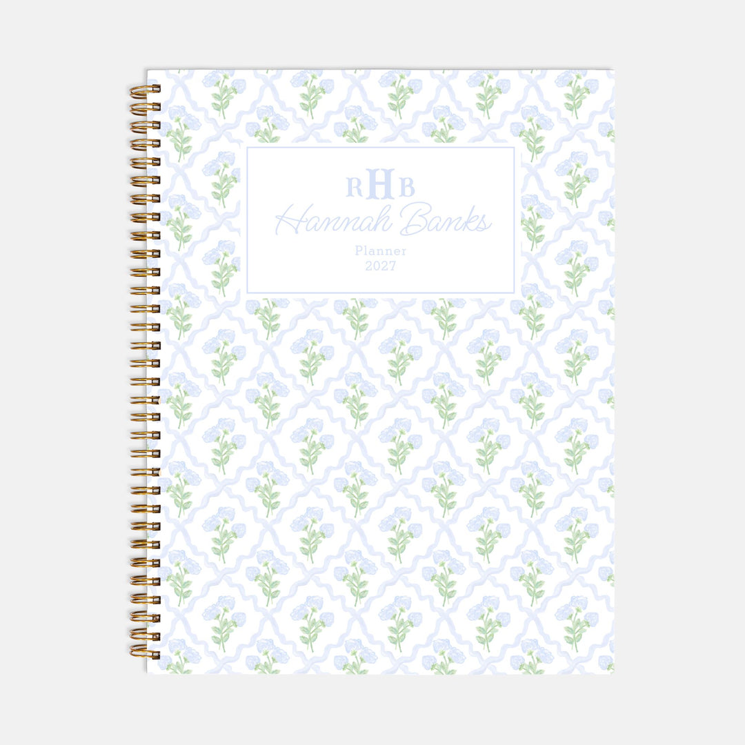 Hydrangea Trellis Hardcover Notebook