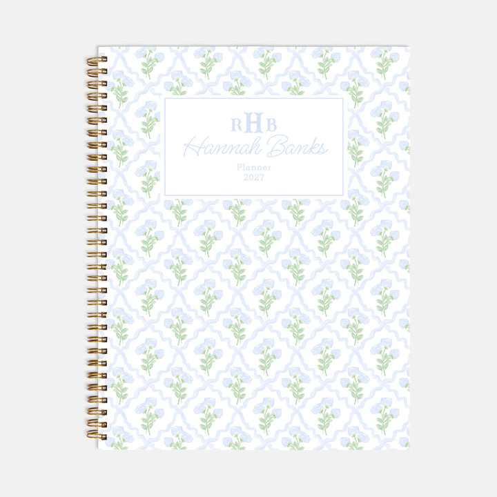 Hydrangea Trellis Hardcover Notebook
