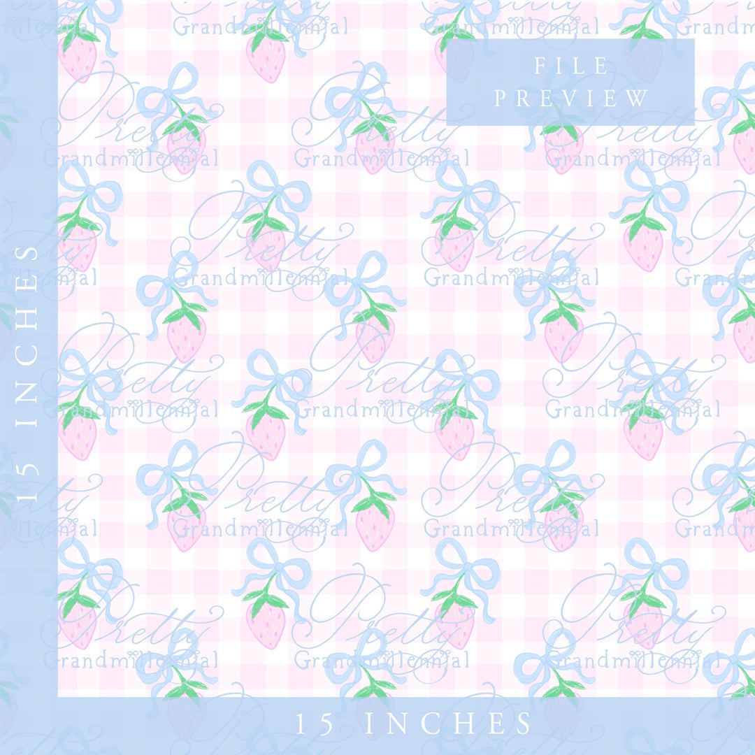 Strawberry print - PrettyGrandmillennai