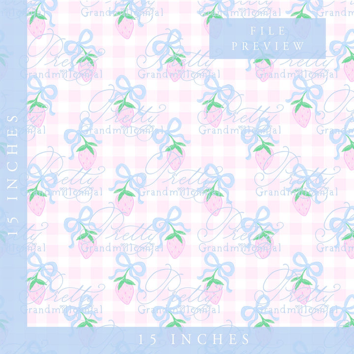 Strawberry print - PrettyGrandmillennai