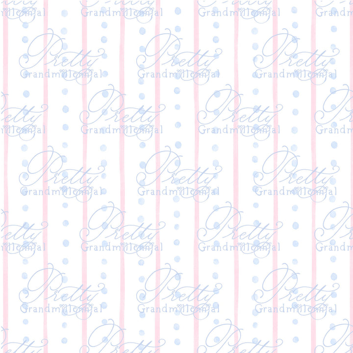 Grandmillennial polka dots pattern, stripes pattern, seamless pattern, preppy polka dot pattern - PrettyGrandmillennai