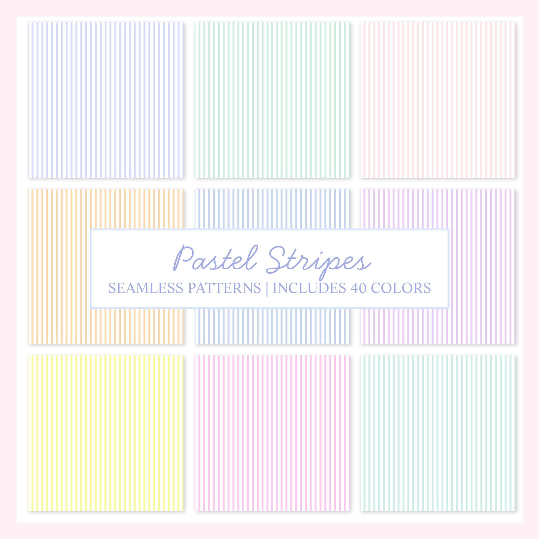 Stripes seamless patterns, stripes pattern, pastel stripes, seamless pattern shop, preppy grandmillennial patterns, stripes seamless pattern - PrettyGrandmillennai