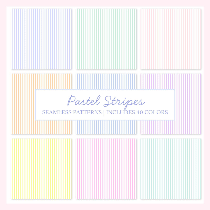 Stripes seamless patterns, stripes pattern, pastel stripes, seamless pattern shop, preppy grandmillennial patterns, stripes seamless pattern - PrettyGrandmillennai