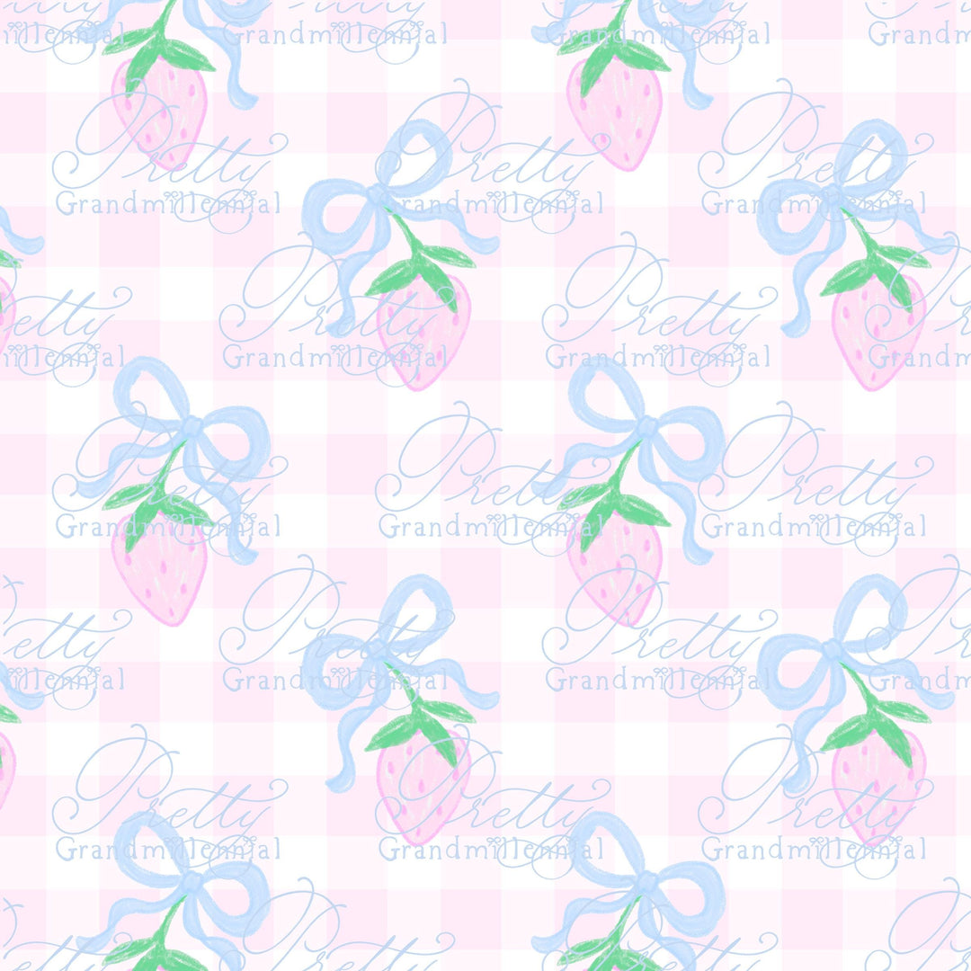 Strawberry print - PrettyGrandmillennai
