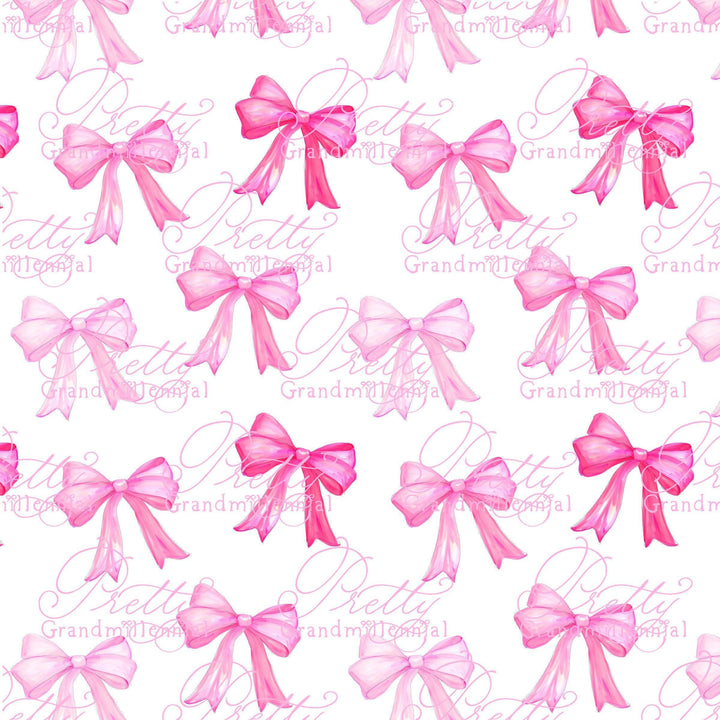 Pink bows pattern, seamless pattern, bow pattern, seamless pattern flowers, bows seamless pattern, grandmillennial pattern shop, bows - PrettyGrandmillennai