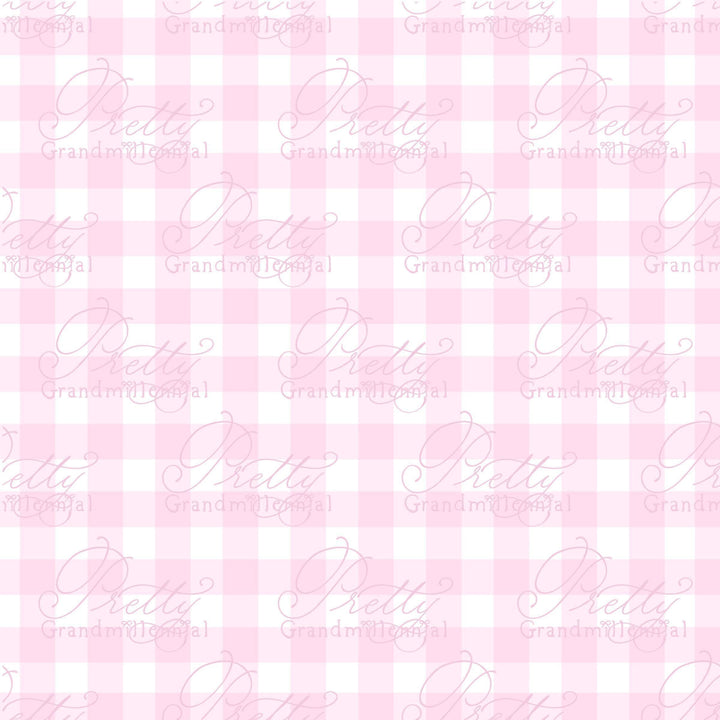 Pink gingham plaid pattern, pink gingham pattern, pink checkered print, pink plaid print, preppy pattern, grandmillennial patterns - PrettyGrandmillennai