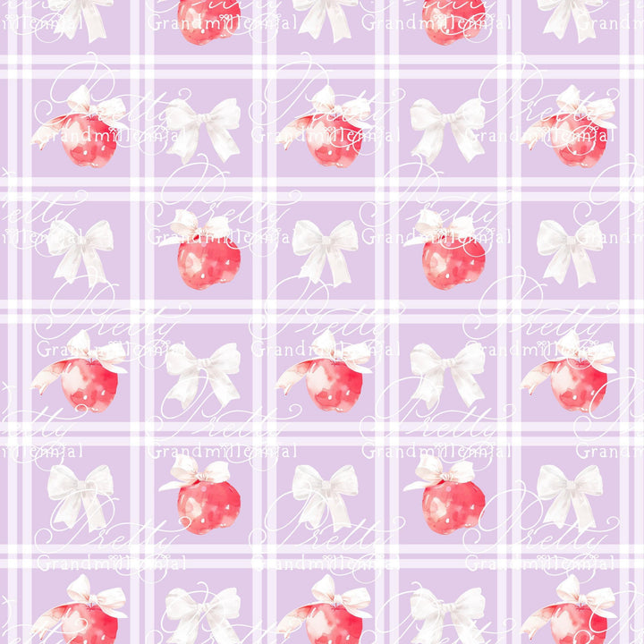 Grandmillennial Back to school pattern, apple print, watercolor school pattern, red apple print, apples pattern, back to school pattern - PrettyGrandmillennai
