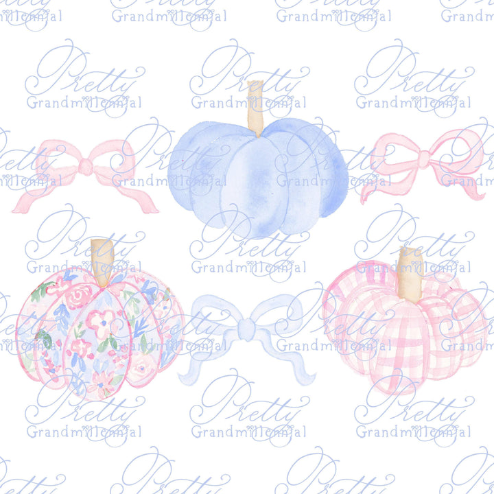 Grandmillennial pumpkin clipart, pink pumpkin clipart, white pumpkin watercolor, watercolor pumpkins, watercolor fall clipart, autumn - PrettyGrandmillennai