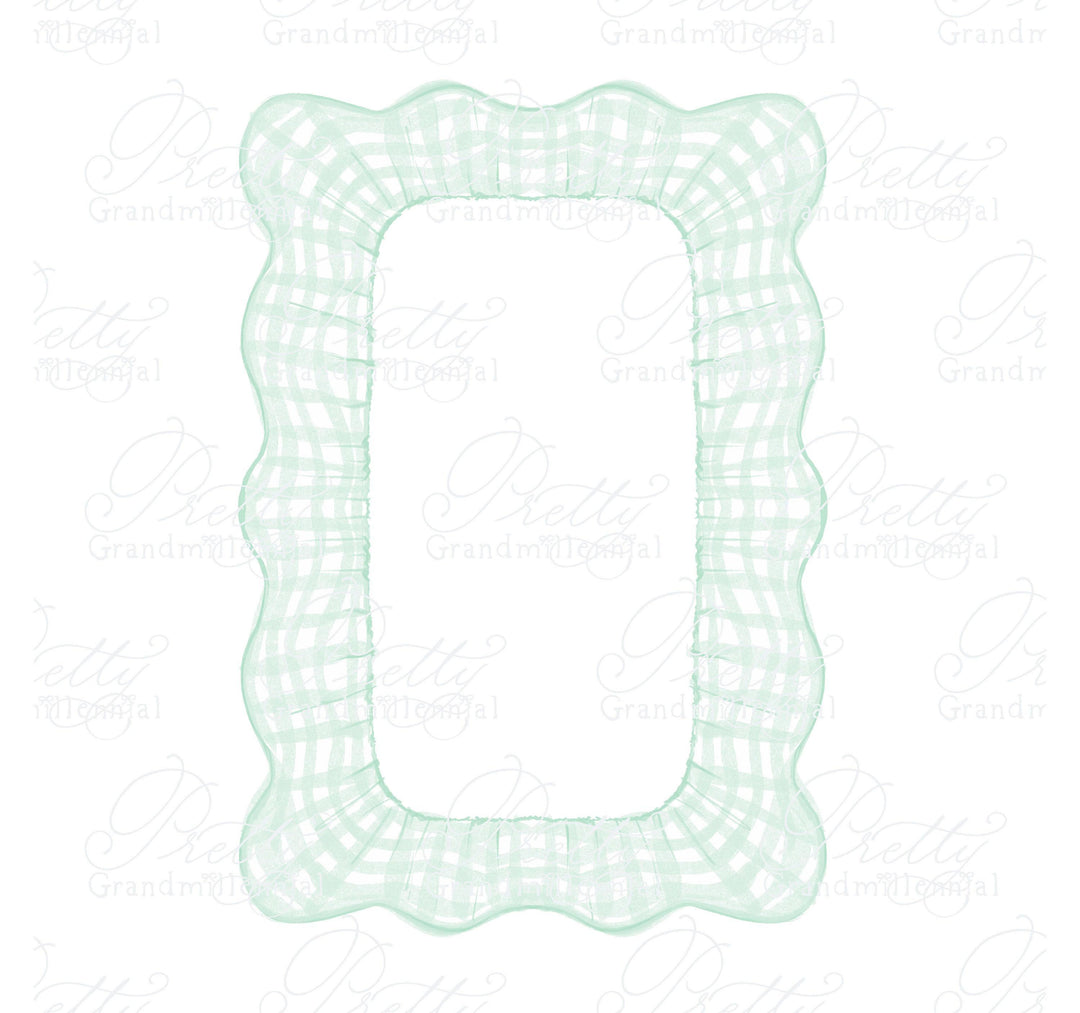 5x7 gingham frame, grandmillennial clipart, gingham clipart, frame clipart, commercial use clipart, grandmillennial gingham frame, frames - PrettyGrandmillennai