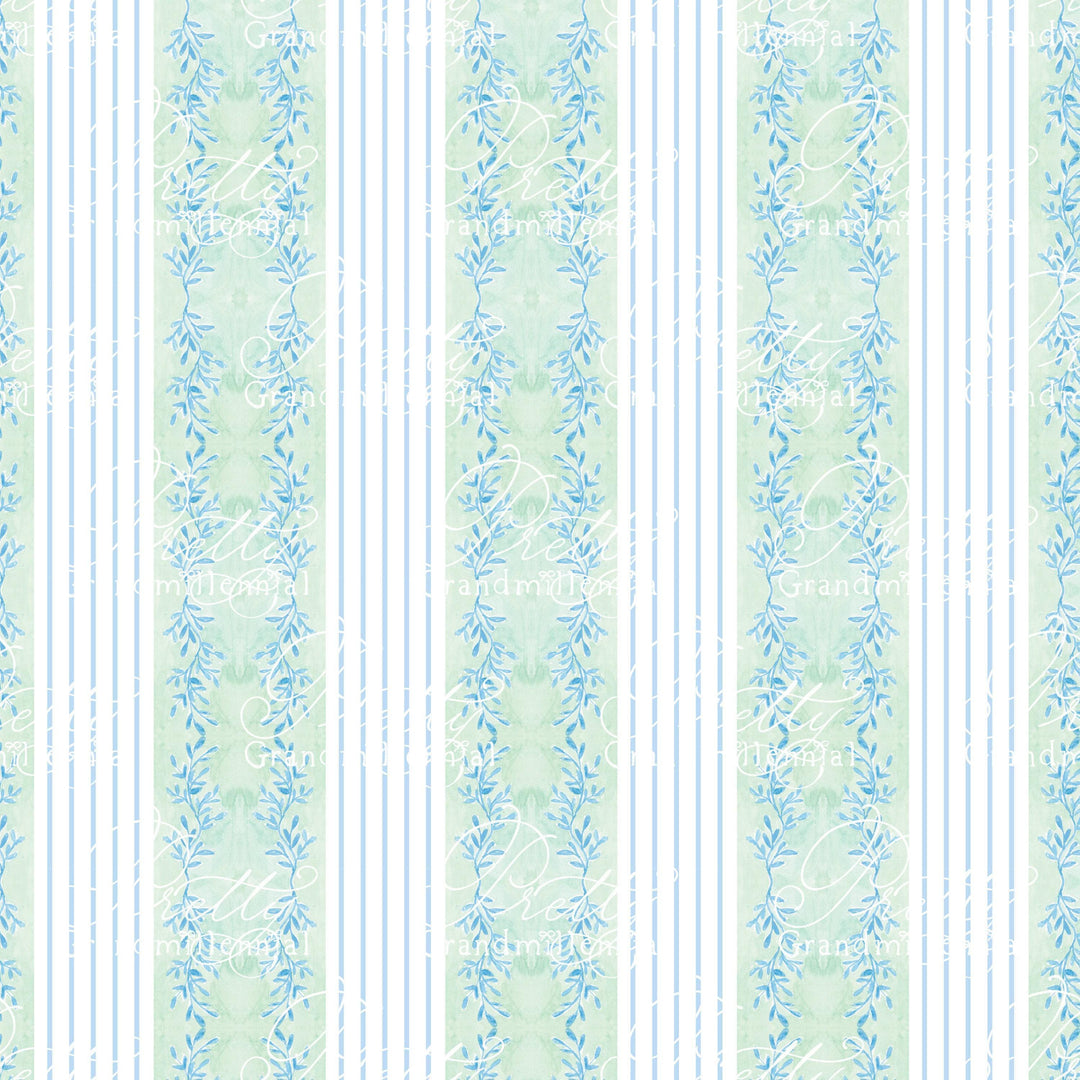 Garland leaves pattern, seamless pattern, greenery pattern, seamless pattern painted seamless pattern, pattern shop commercial use patterns - PrettyGrandmillennai