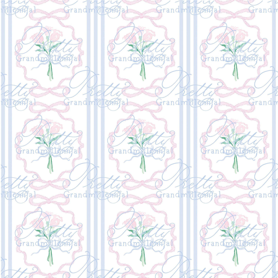 Tulip Spring Floral Pattern, floral pattern, pastel flowers pattern, tulip spring floral pattern, flowers pattern, grandmillennial patterns - PrettyGrandmillennai