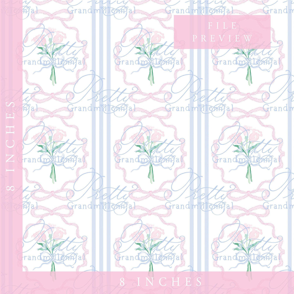 Tulip Spring Floral Pattern, floral pattern, pastel flowers pattern, tulip spring floral pattern, flowers pattern, grandmillennial patterns - PrettyGrandmillennai