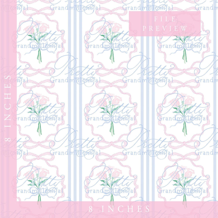 Tulip Spring Floral Pattern, floral pattern, pastel flowers pattern, tulip spring floral pattern, flowers pattern, grandmillennial patterns - PrettyGrandmillennai