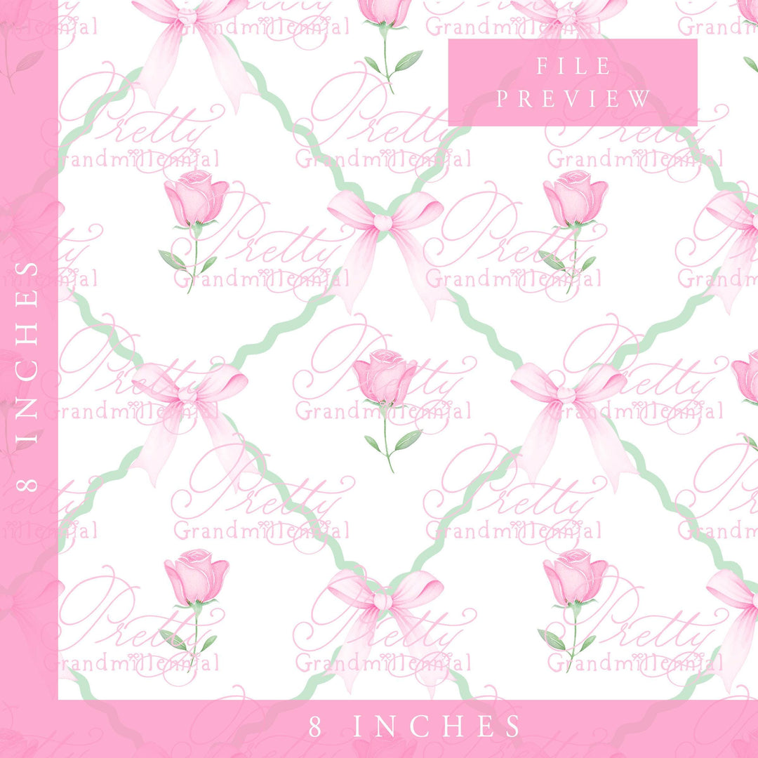 Watercolor Hearts trellis, Valentine&