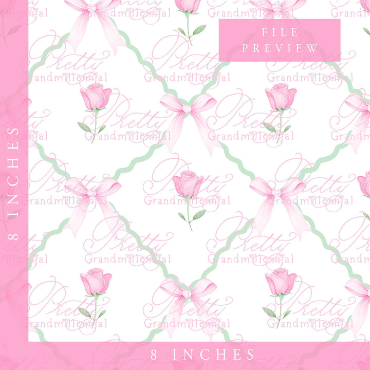 Watercolor Hearts trellis, Valentine&