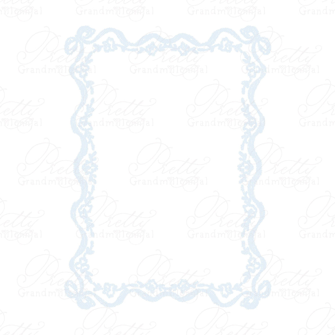 Bows ribbon frame clipart, bow frame clipart, grandmillennial clipart, ribbon frame clipart, 5x7 frame clipart, ribbon bows clipart - PrettyGrandmillennai