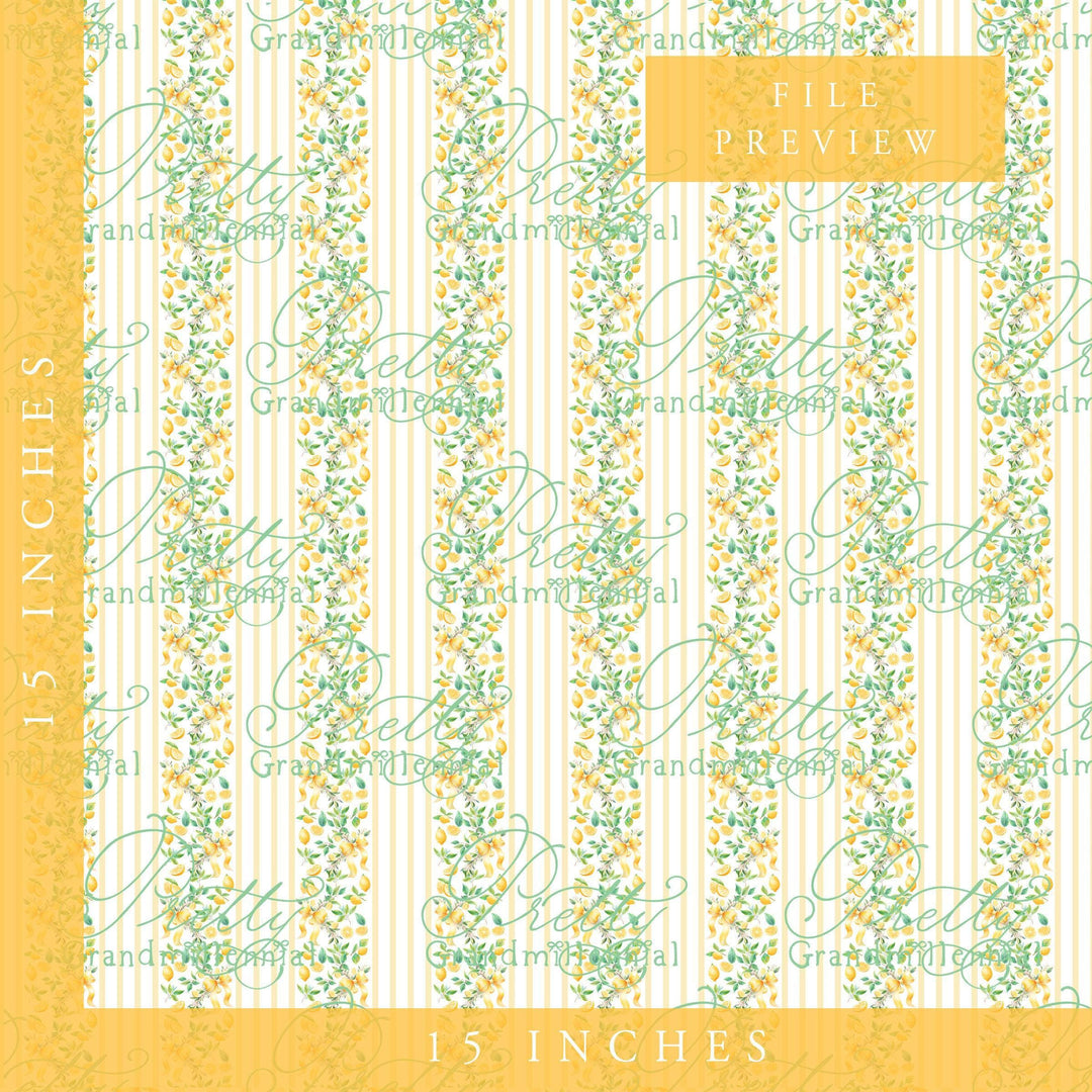 Lemon print, Summer pattern, grandmillennial pattern, pretty grandmillennial, lemon bows print, commercial use, children&